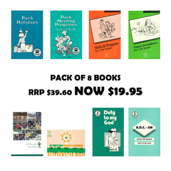 Scout Books - PACK OF 8 (RRP $39.60)