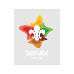 Australian Scout Logo Sticker Clear 20x16cm Each (FRONT STICK)