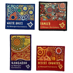 Walangari Aboriginal Badge Set (4)