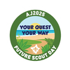 AJ2025 Future Scout Day Badge 7.5cm (RRP $2.50)