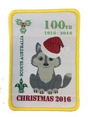  2016 Christmas 100yr Cub swap badge (RRP $2.50)